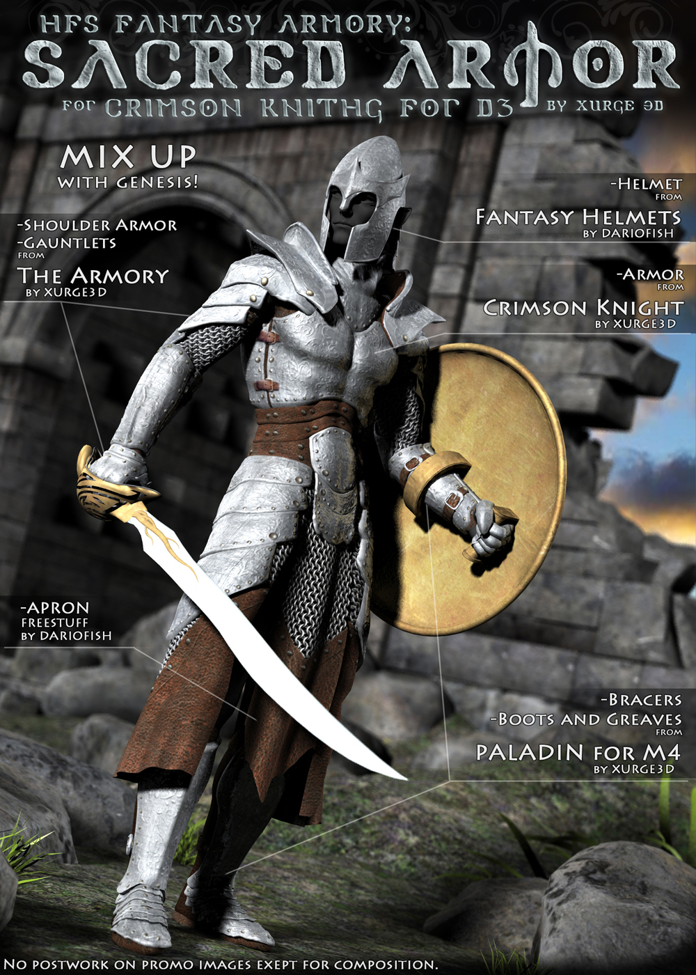 HFS Sacred Armor for Crimson Knight by N/A
