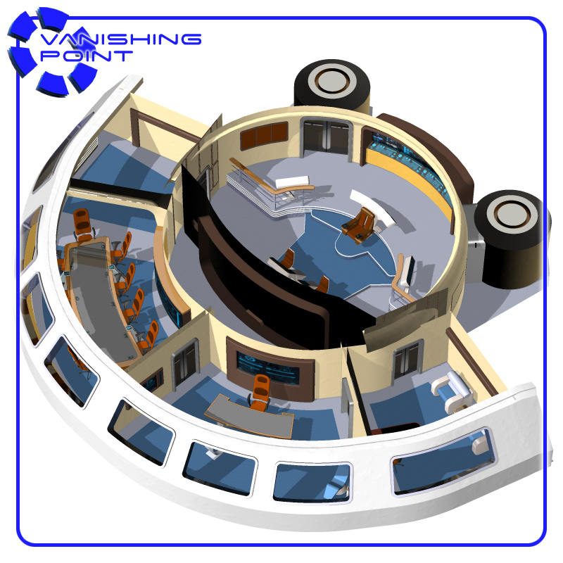 Starship Bridge 13 (for Poser) by N/A