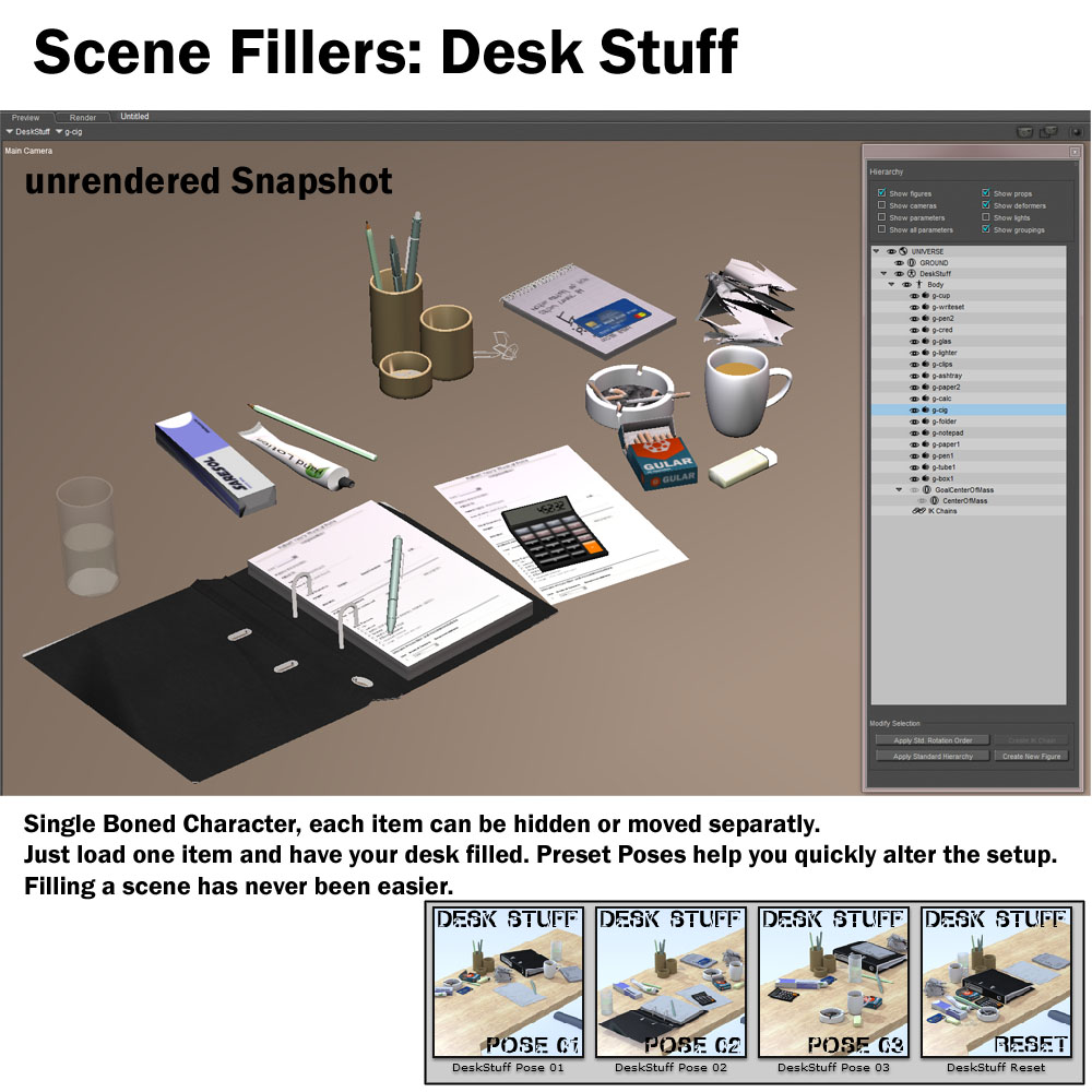 Scene Fillers - Desk Stuff by N/A