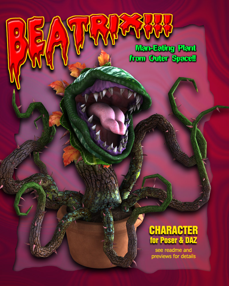 Exnem Beatrix Man Eating Plant Character by N/A