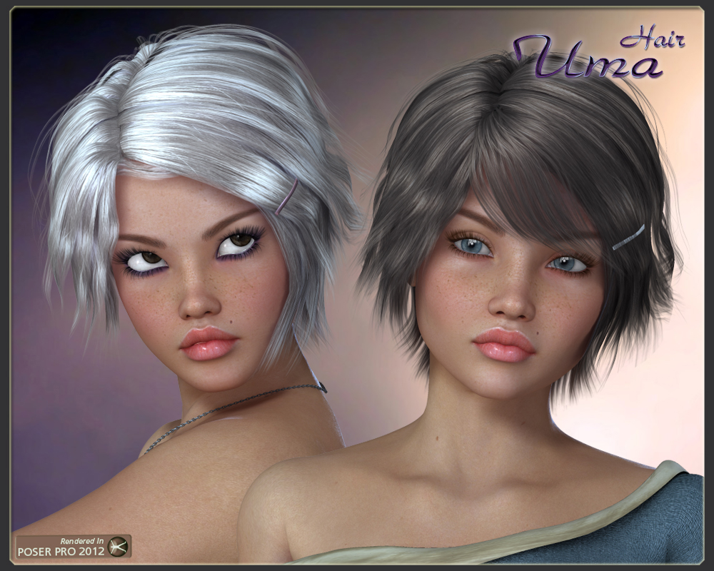Uma Hair for V4 by N/A