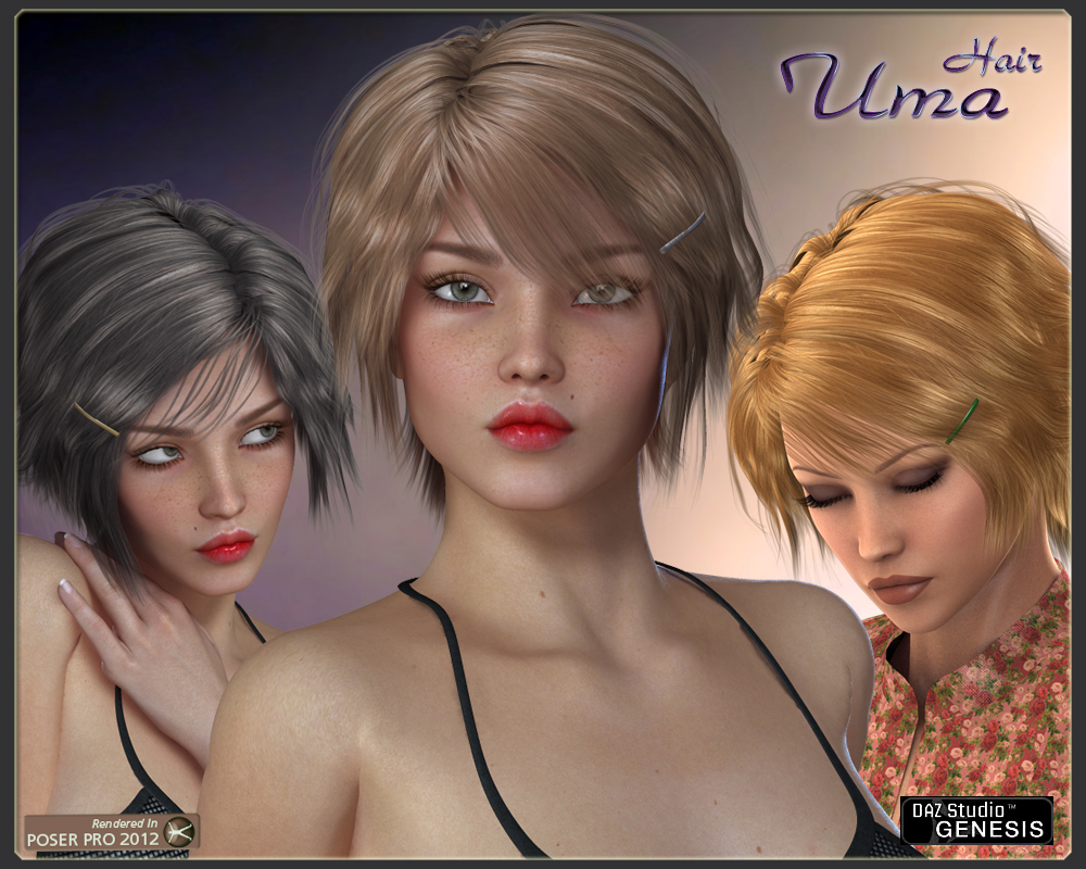 Uma Hair for V4 by N/A