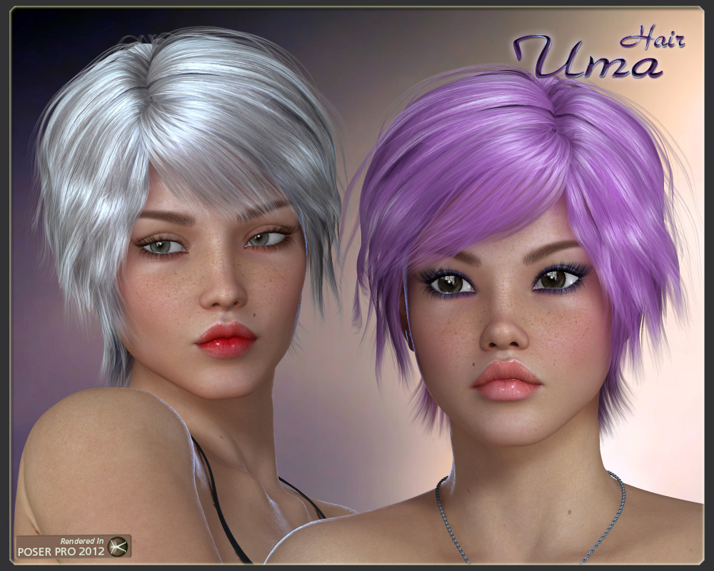 Uma Hair for V4 by N/A