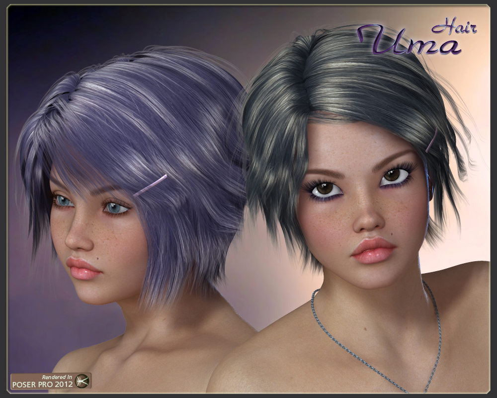 Uma Hair for V4 by N/A
