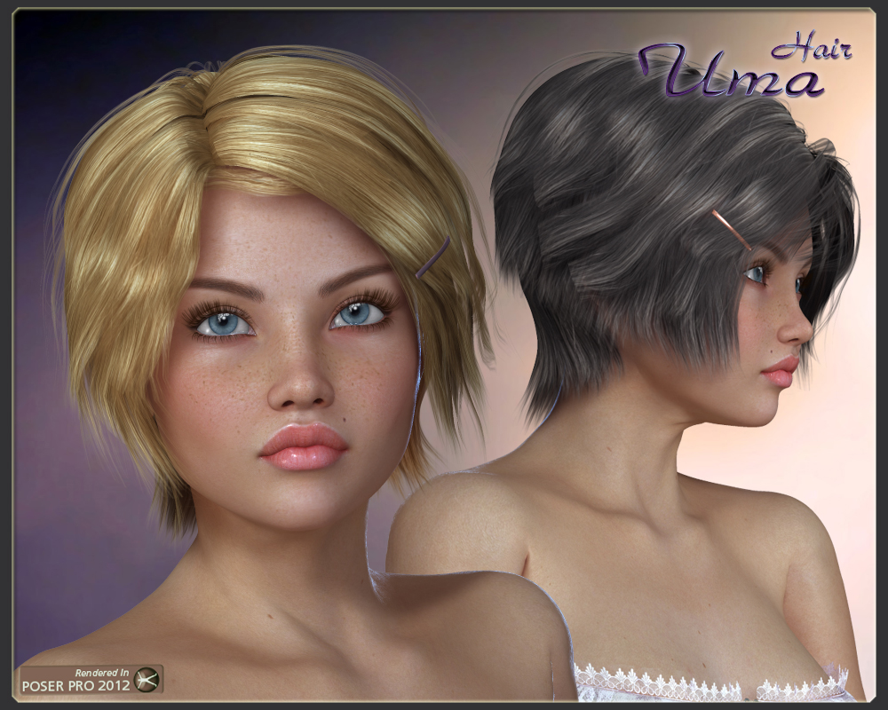 Uma Hair for V4 by N/A