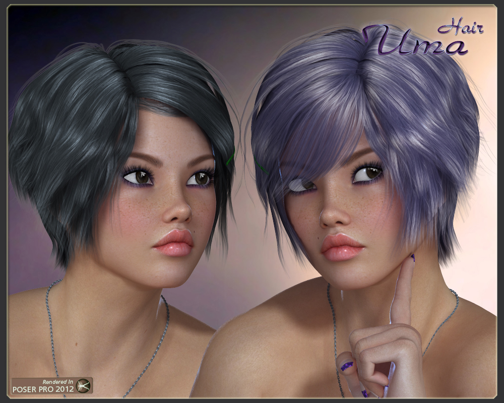 Uma Hair for V4 by N/A