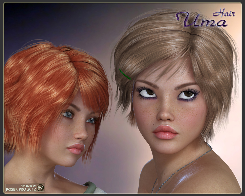 Uma Hair for V4 by N/A