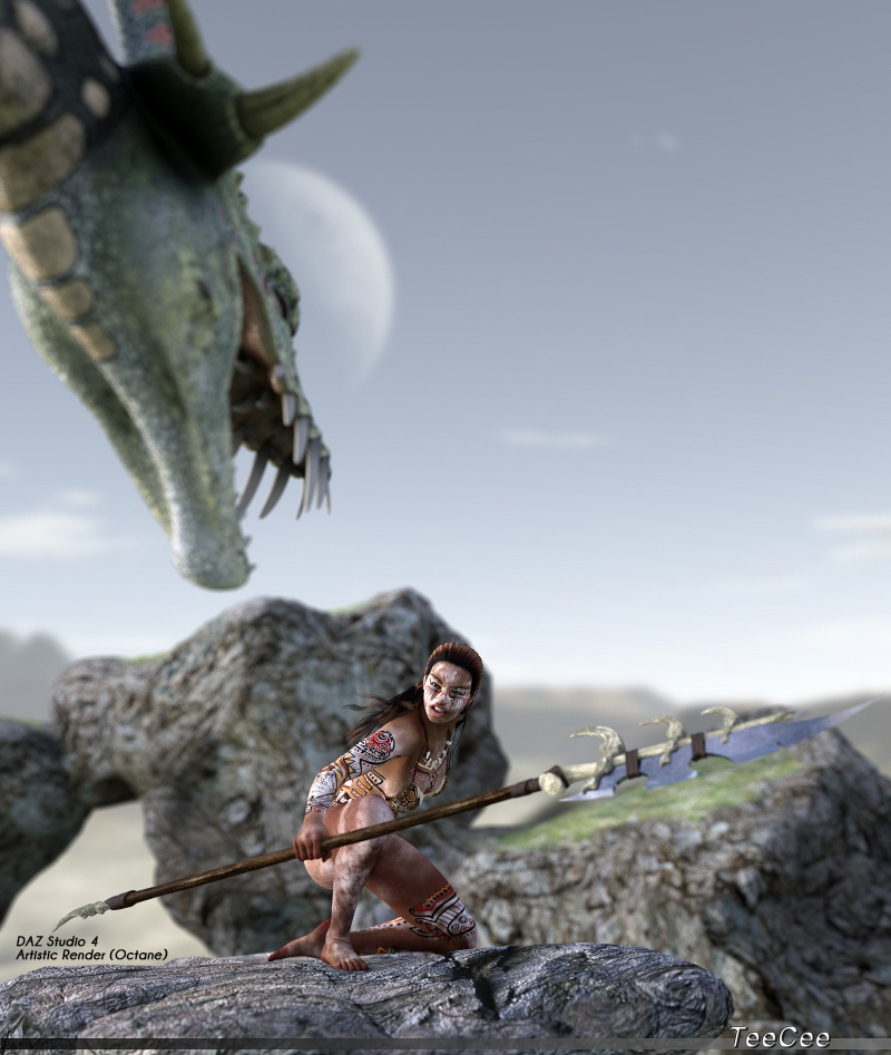 CaveDweller Weapons and Poses for V4 by N/A