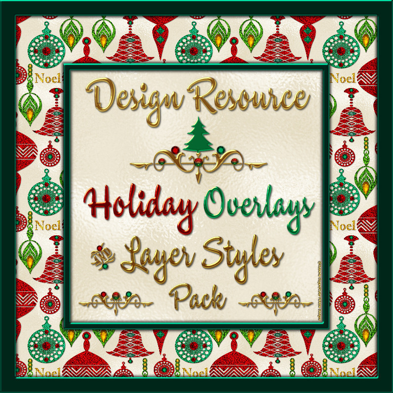 Design Resource: Holiday Overlays & Layer Styles Pack by N/A