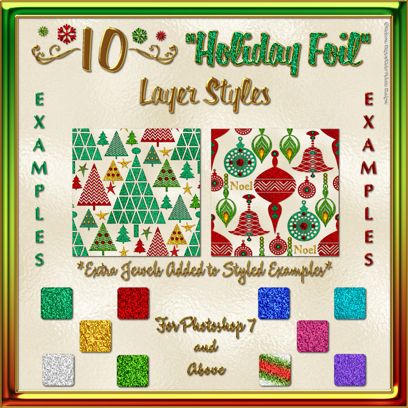 Design Resource: Holiday Overlays & Layer Styles Pack by N/A