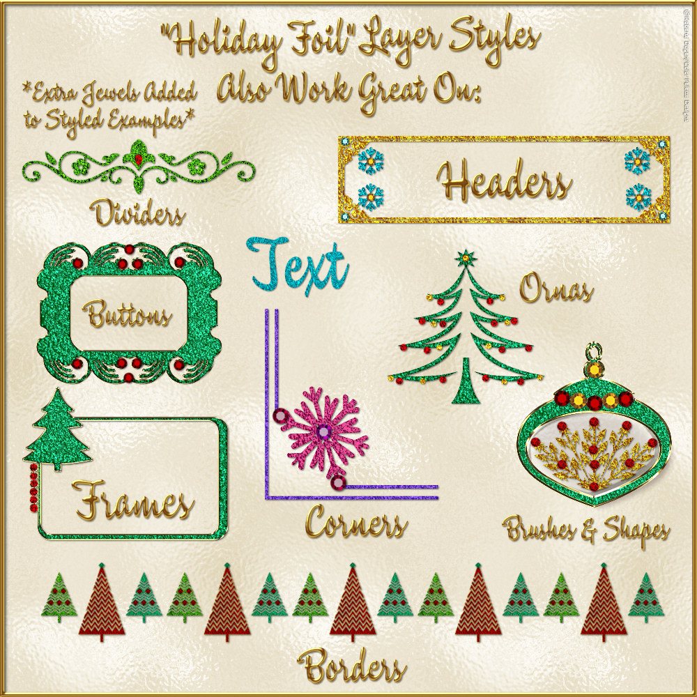 Design Resource: Holiday Overlays & Layer Styles Pack by N/A