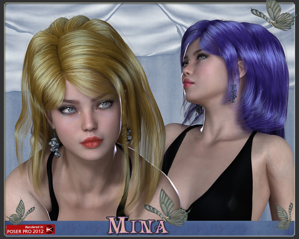 Mina Hair for V4 by N/A