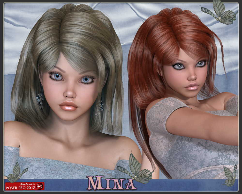 Mina Hair for V4 by N/A