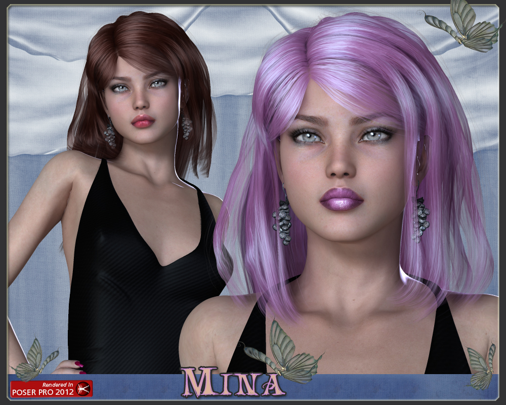 Mina Hair for V4 by N/A