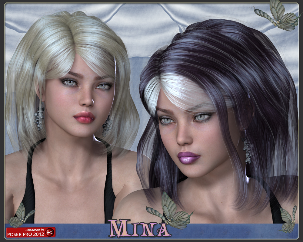 Mina Hair for V4 by N/A
