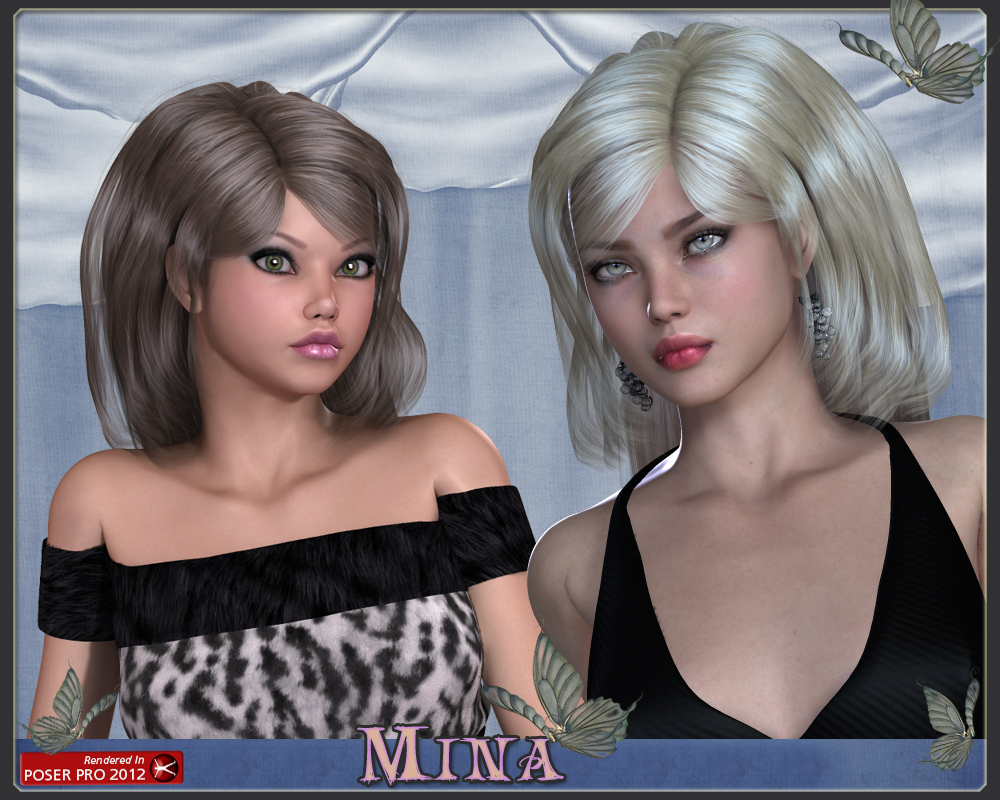 Mina Hair for V4 by N/A
