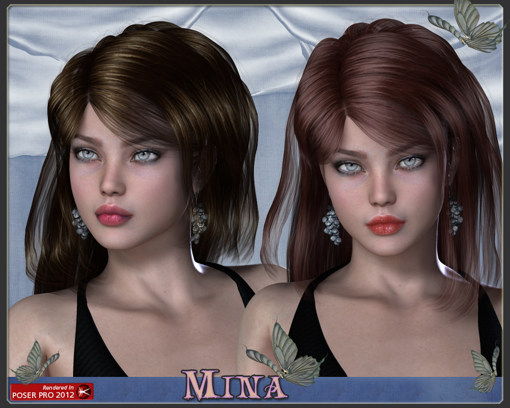 Mina Hair for V4 by N/A