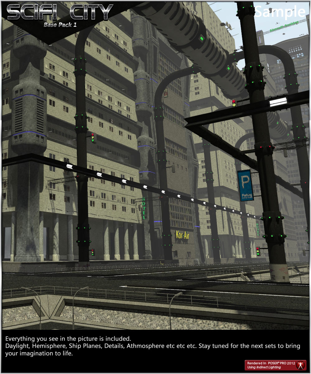 SciFi City Construction Set - Base Pack 1 by N/A