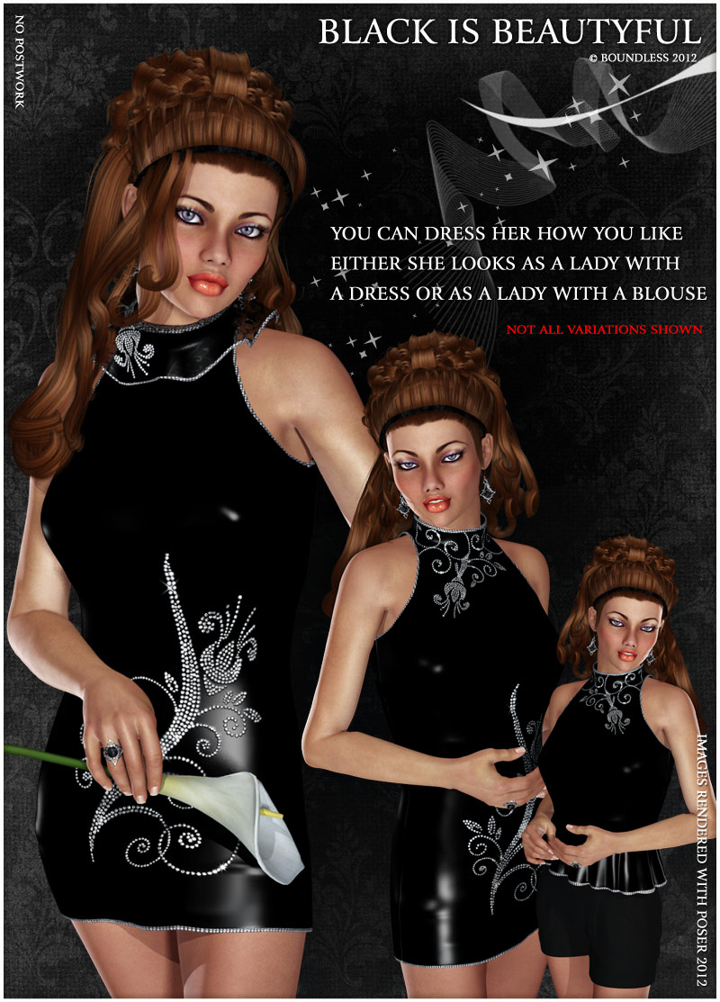 Black is Beautiful - for Little Pretty Dress by N/A