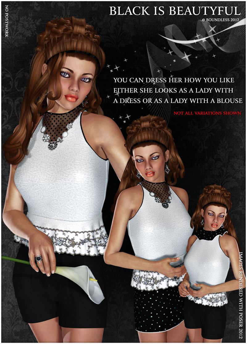 Black is Beautiful - for Little Pretty Dress by N/A