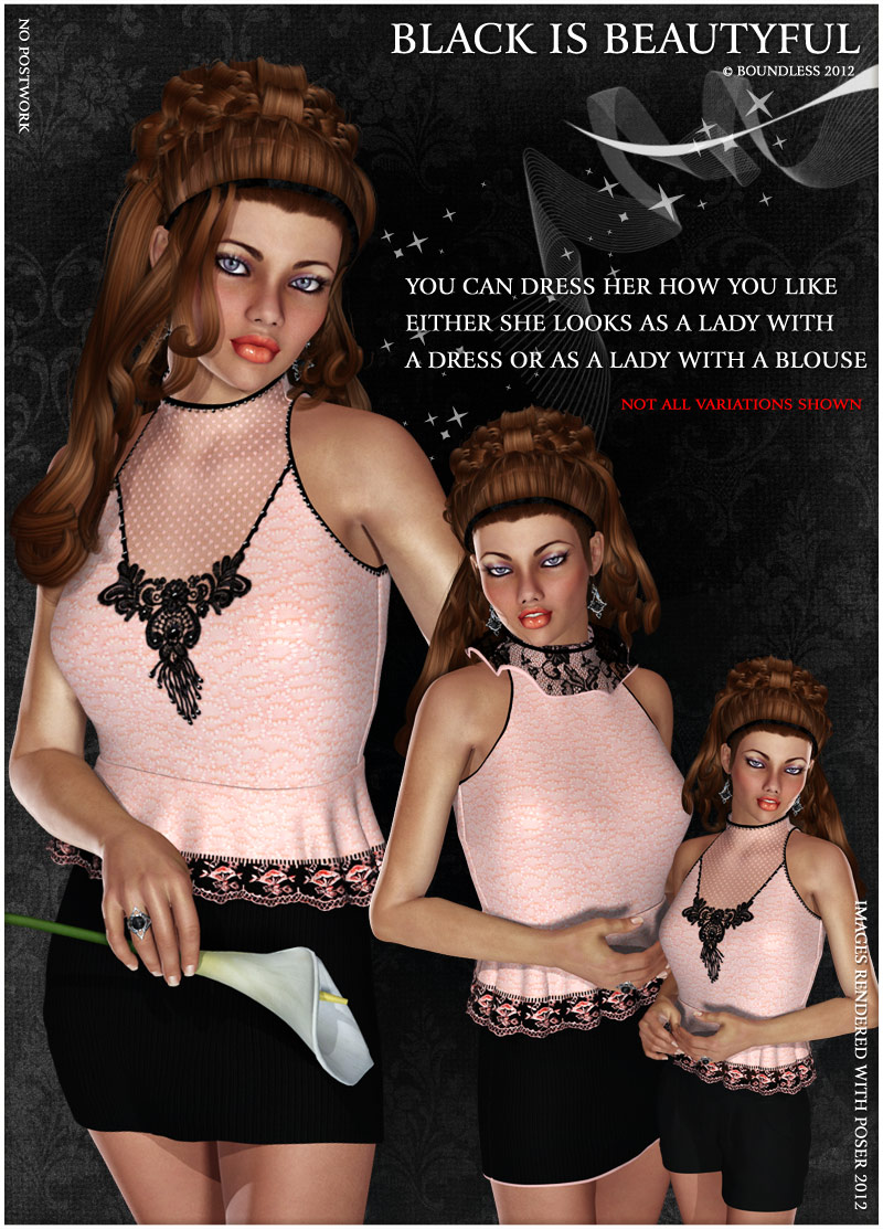 Black is Beautiful - for Little Pretty Dress by N/A
