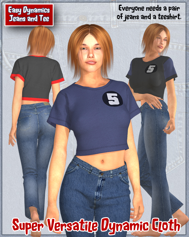 EASY DYNAMICS Jeans and Tee by N/A