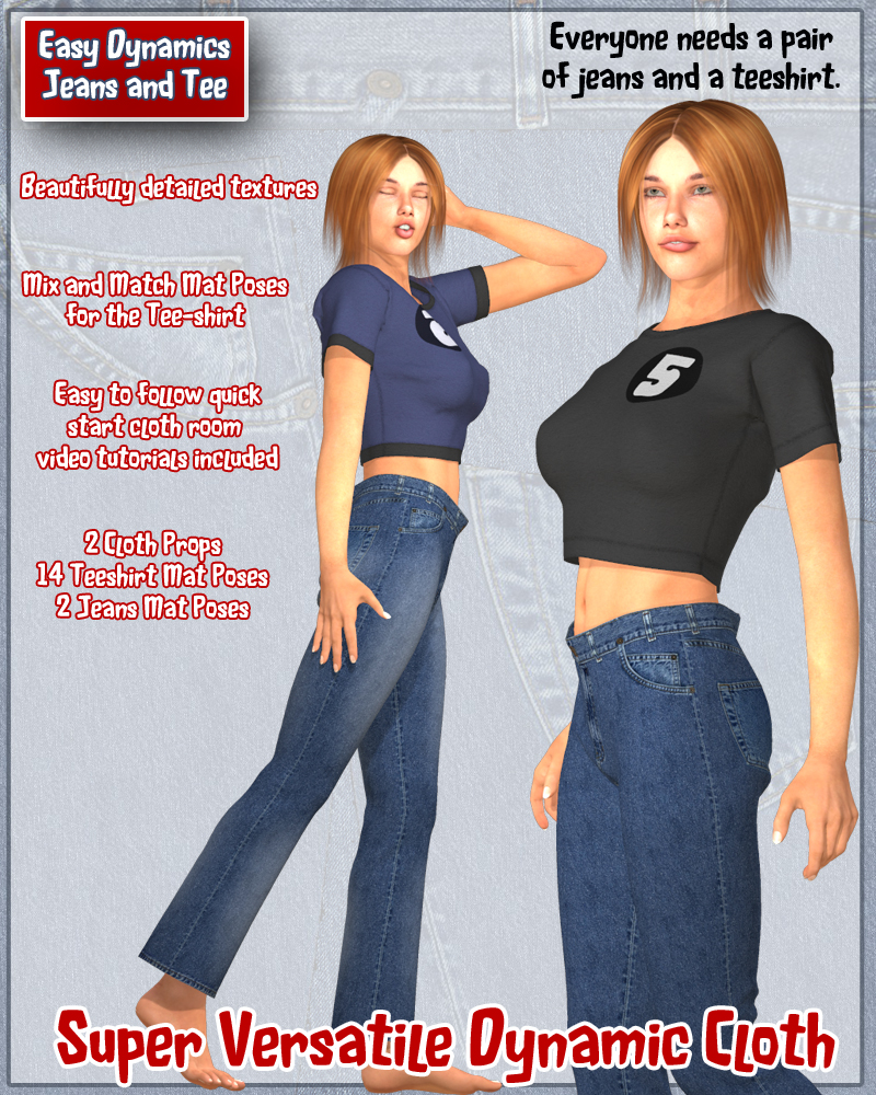 EASY DYNAMICS Jeans and Tee by N/A