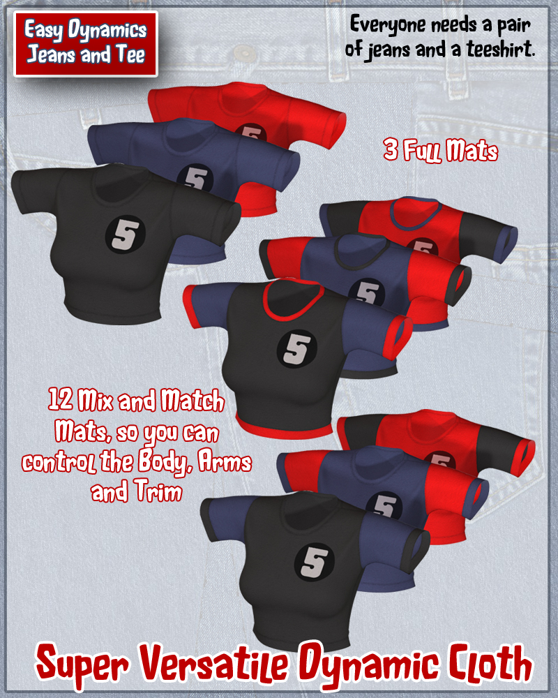 EASY DYNAMICS Jeans and Tee by N/A