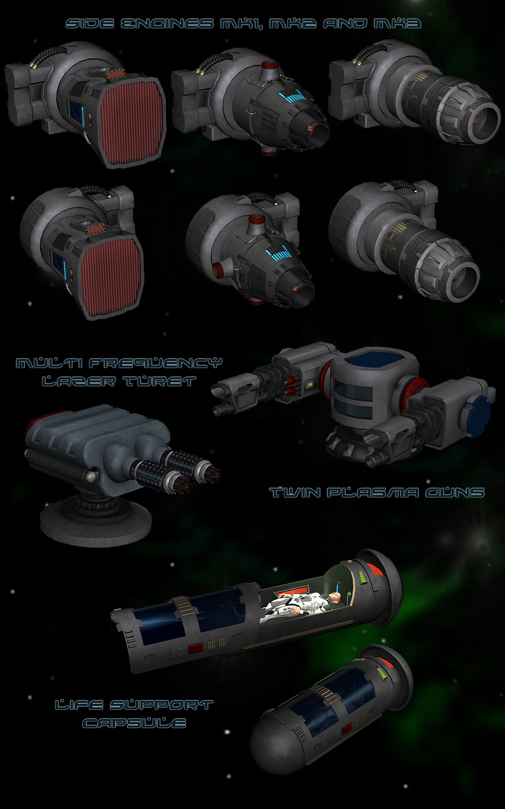 Space Ship Constructor Set 4 by N/A