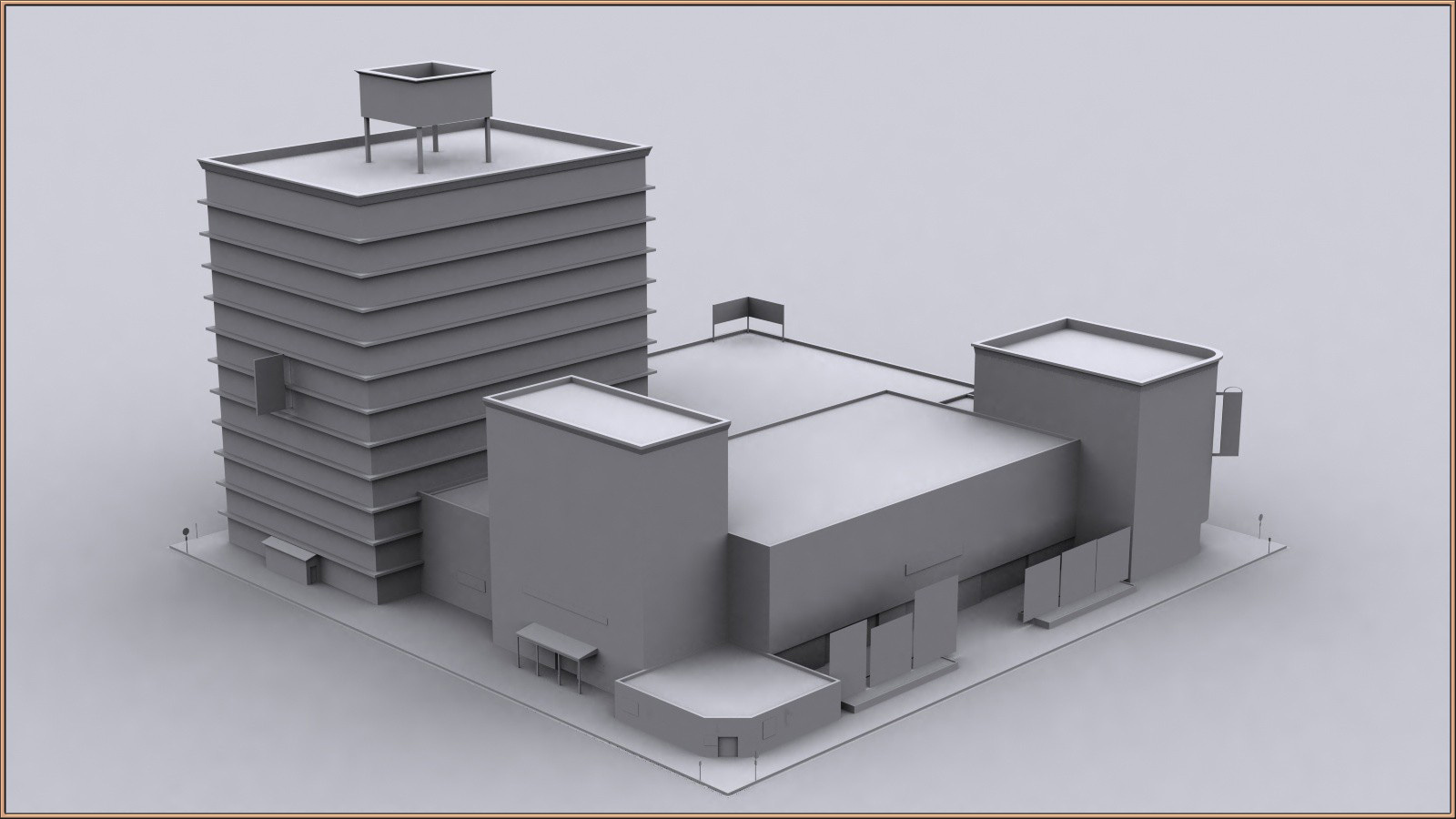 Movie Sets, Low Poly 03 by N/A
