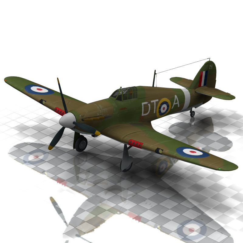 Hurricane Aircraft (for Poser) by N/A