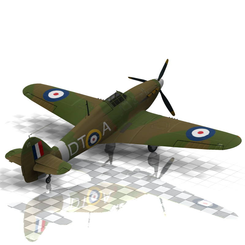 Hurricane Aircraft (for Poser) by N/A