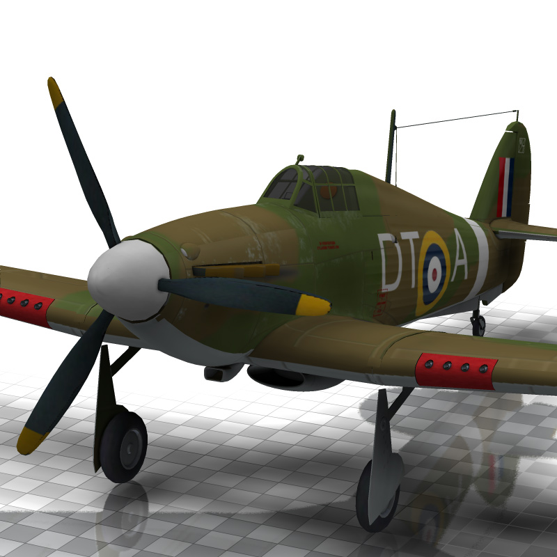 Hurricane Aircraft (for Poser) by N/A