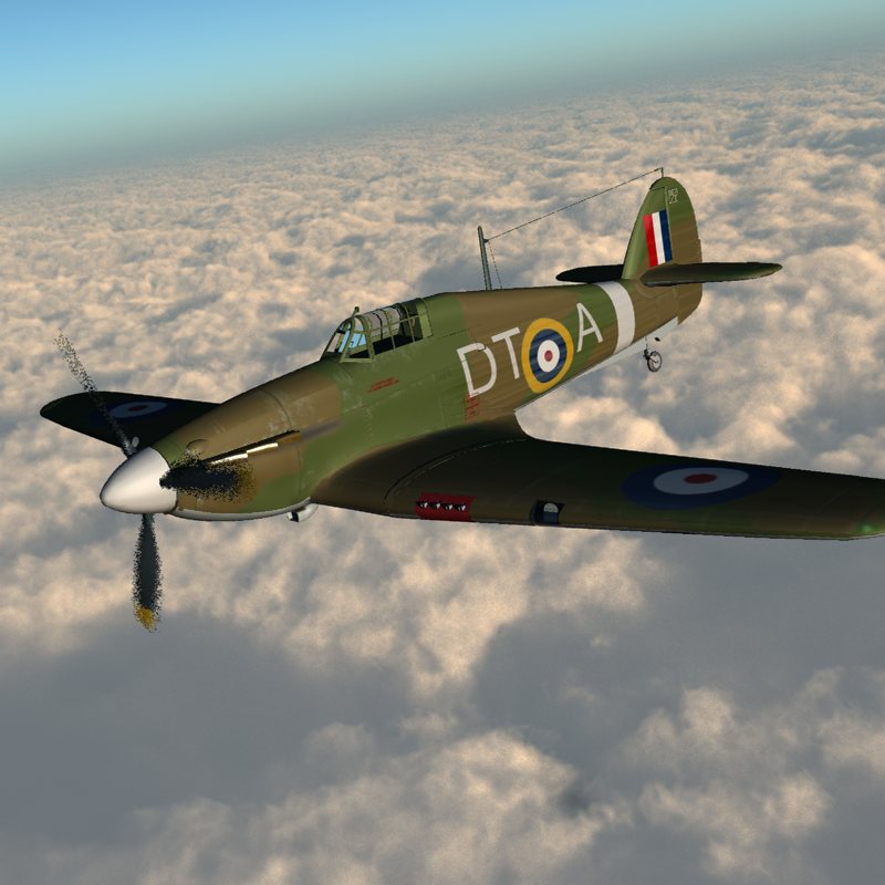 Hurricane Aircraft (for Poser) by N/A