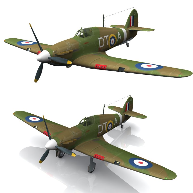 Hurricane Aircraft (for Poser) by N/A