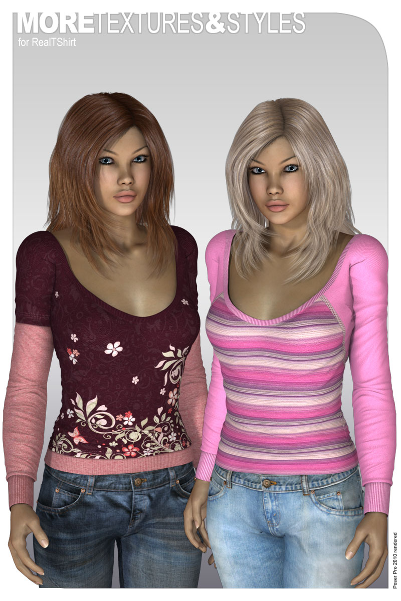 MORE Textures & Styles for RealTShirt by N/A