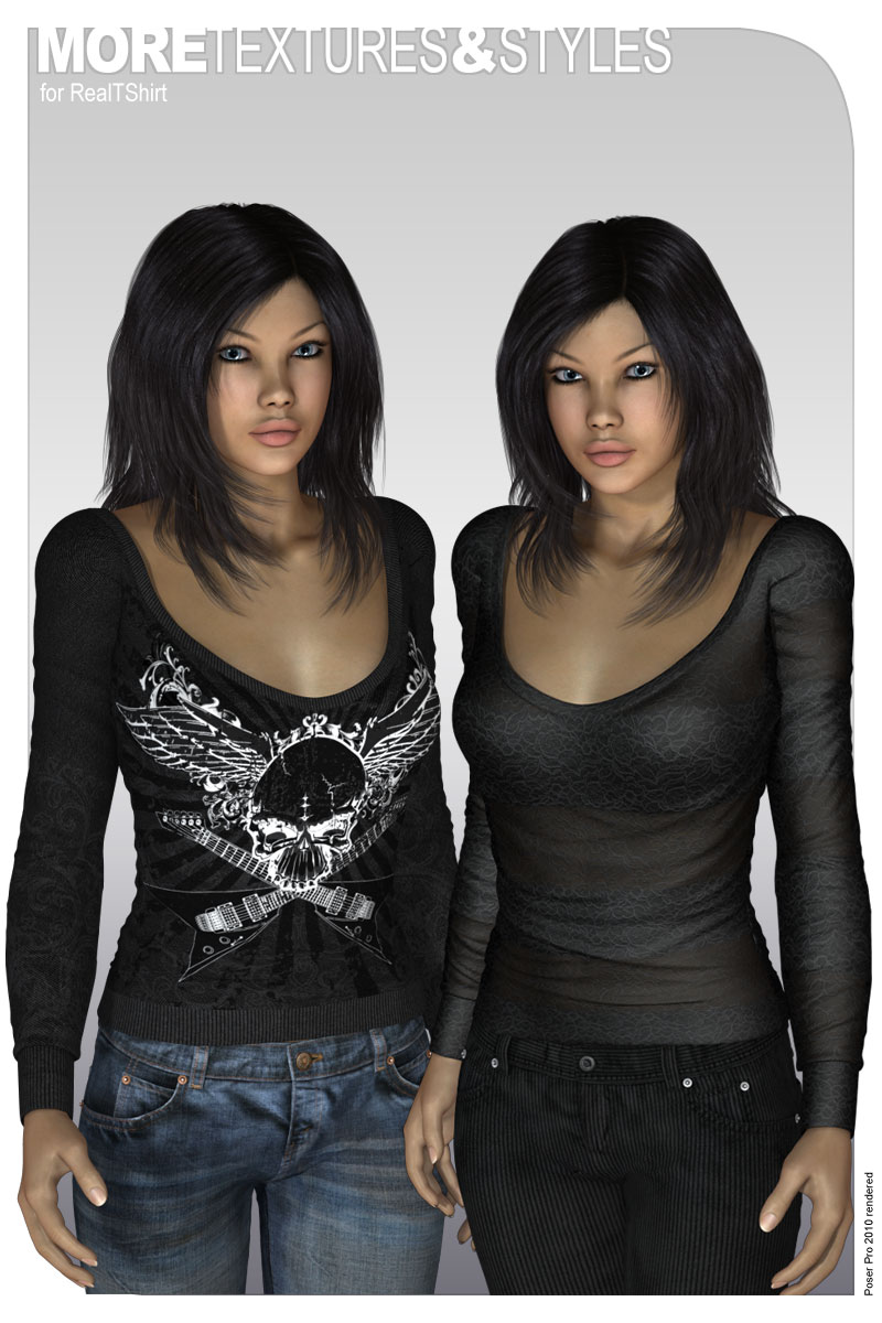 MORE Textures & Styles for RealTShirt by N/A