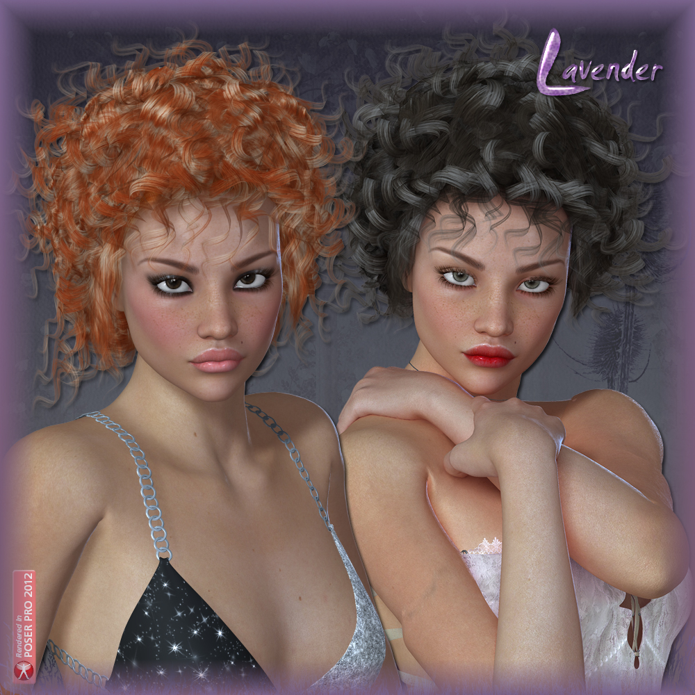 Lavender Hair for V4 by N/A
