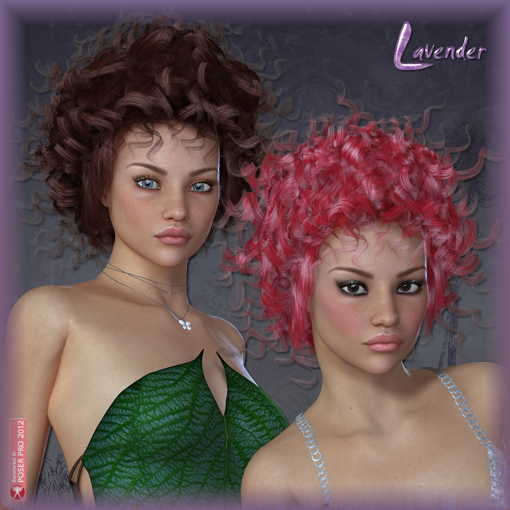 Lavender Hair for V4 by N/A