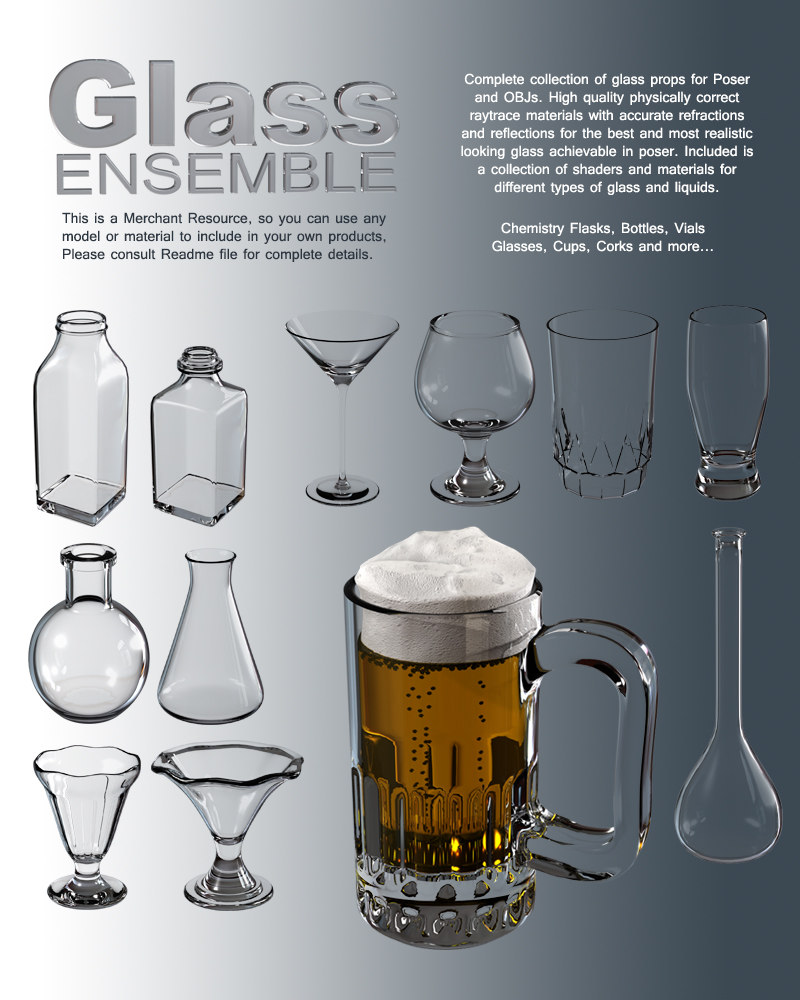 Exnem Glass Ensemble - Props and Materials by N/A