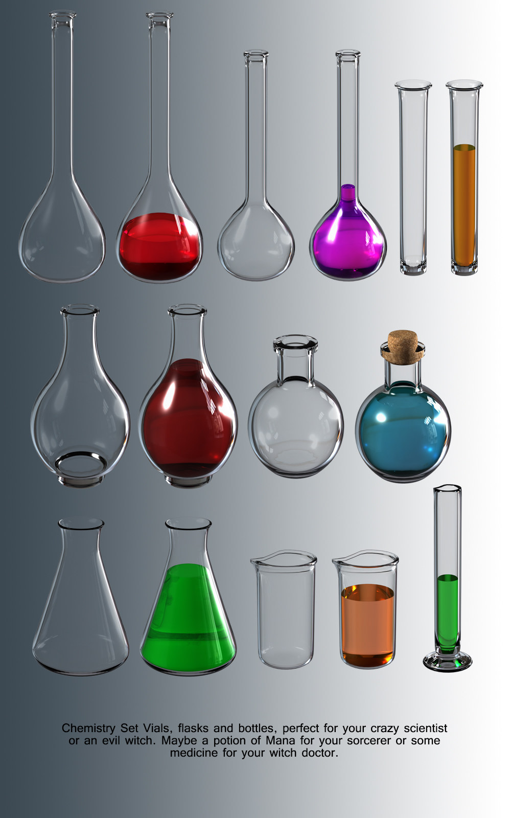 Exnem Glass Ensemble - Props and Materials by N/A