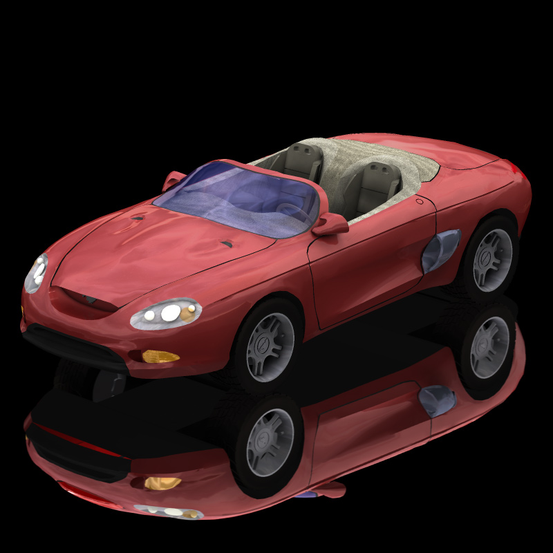 Mustang Mark III (for Poser) by N/A