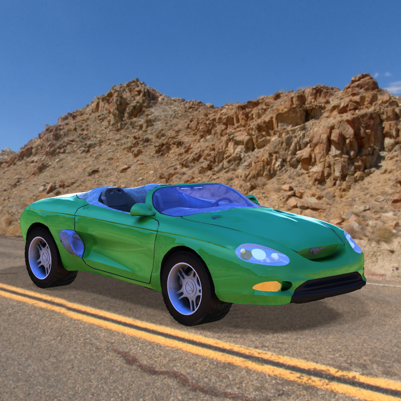 Mustang Mark III (for Poser) by N/A