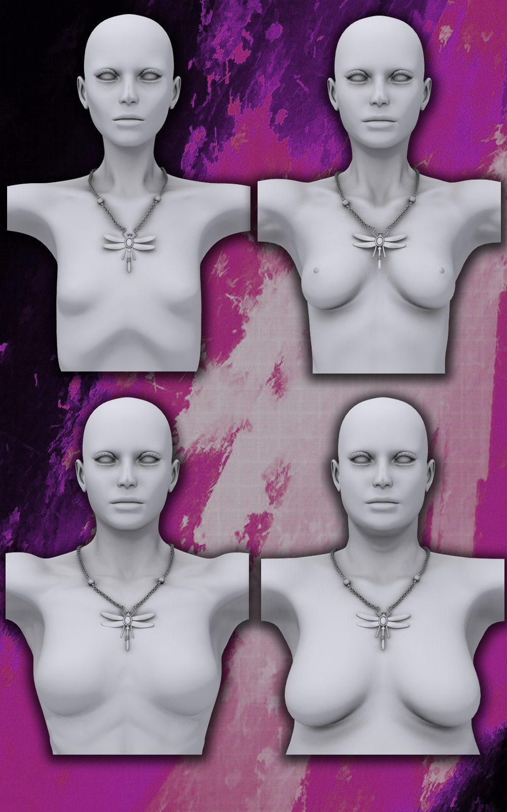 Exnem Dragonfly Necklace by N/A
