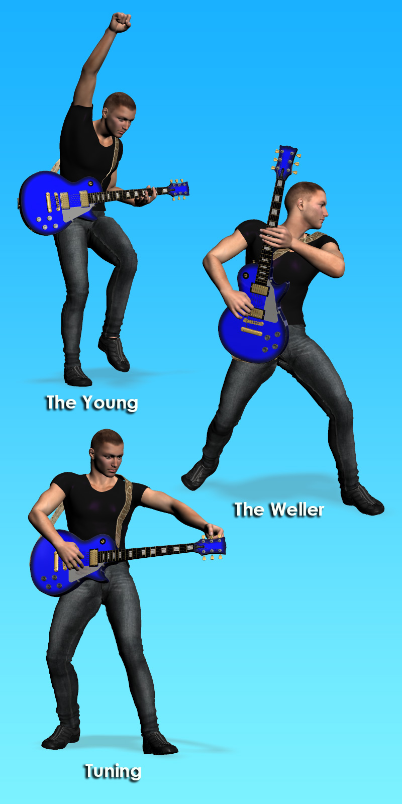 Rock School M4 LP poses by N/A