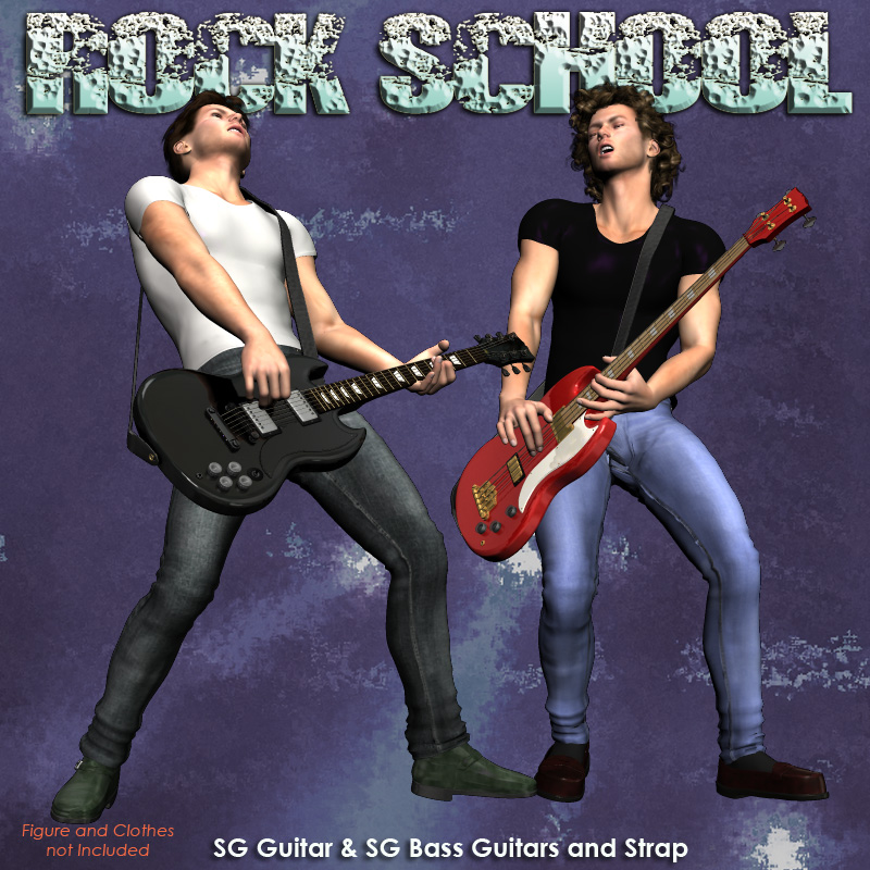 Rock School SG Lead & Bass Guitars by N/A