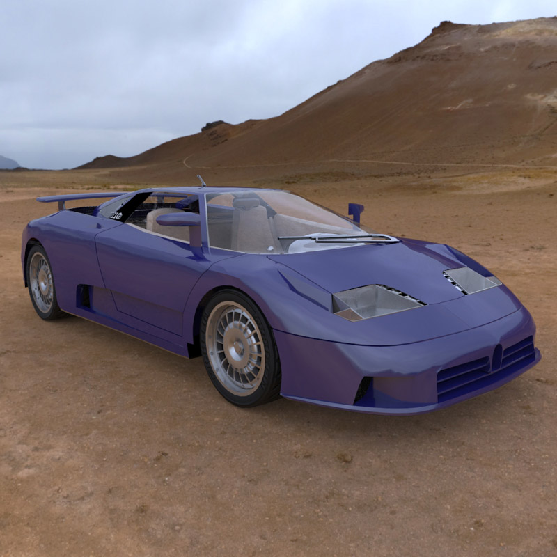 Bugatti EB 110  for 3D Studio Max by N/A