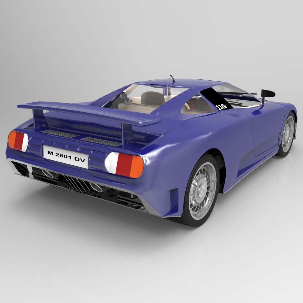 Bugatti EB 110  for 3D Studio Max by N/A