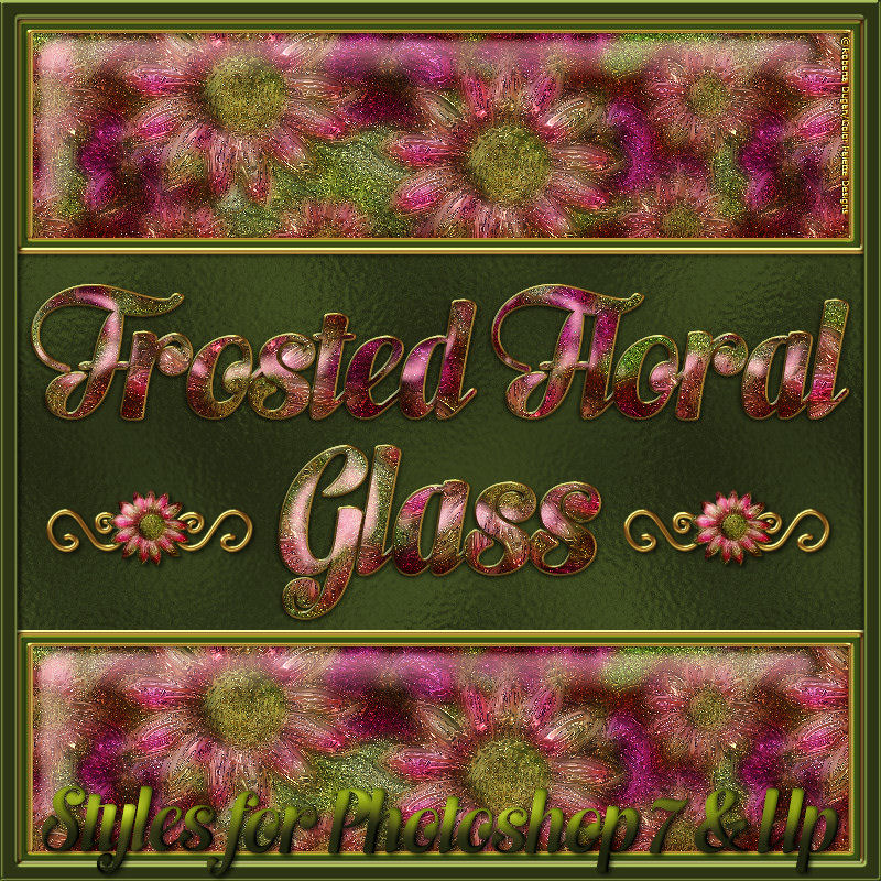 Frosted Floral Glass Layer Styles by N/A