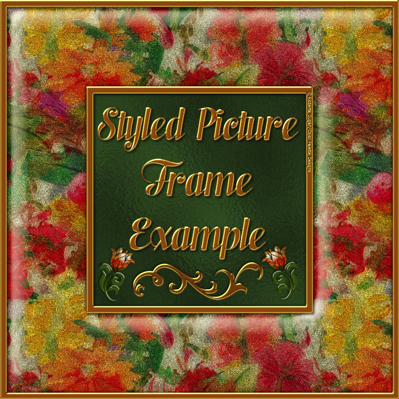 Frosted Floral Glass Layer Styles by N/A